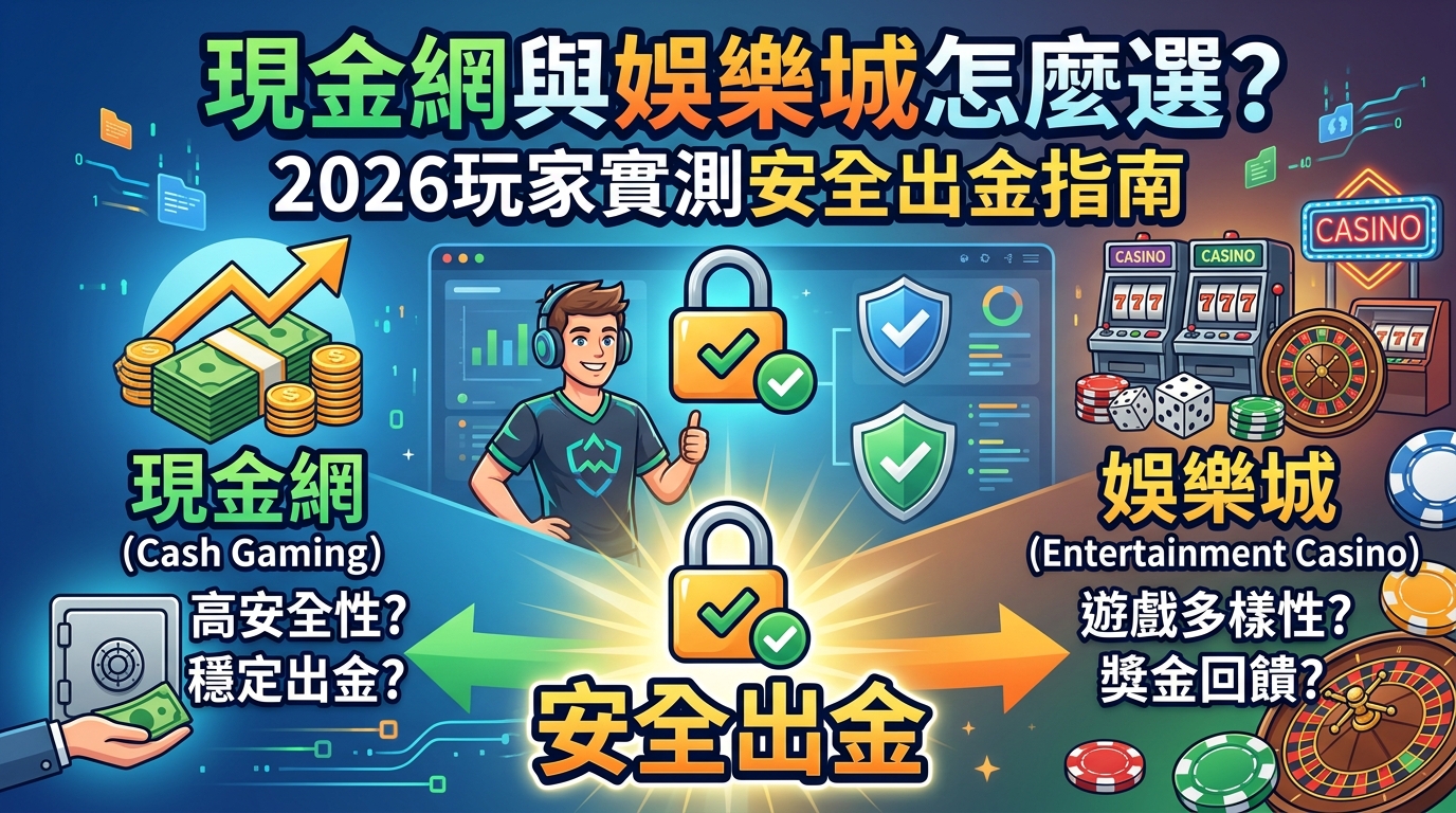 現金網與娛樂城怎麼選？2026玩家實測安全出金指南